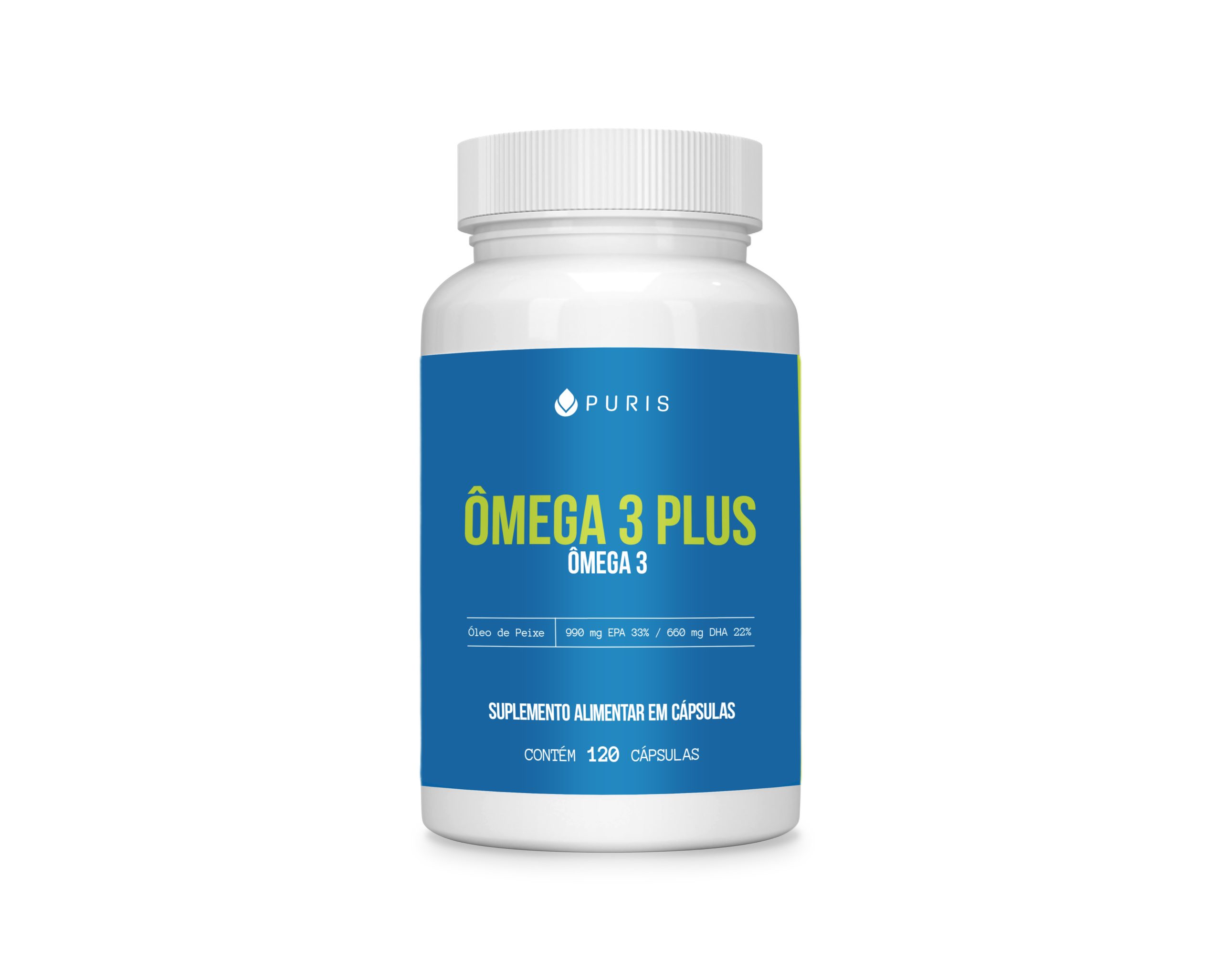 OMEGA 3 PLUS PURIS 1G C/120 CAPSULAS